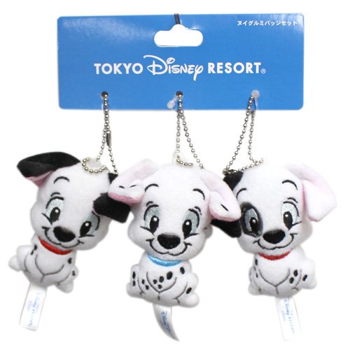 Amazon | 101匹わんちゃん ぬいぐるみバッジセット ポンゴ パティーダ