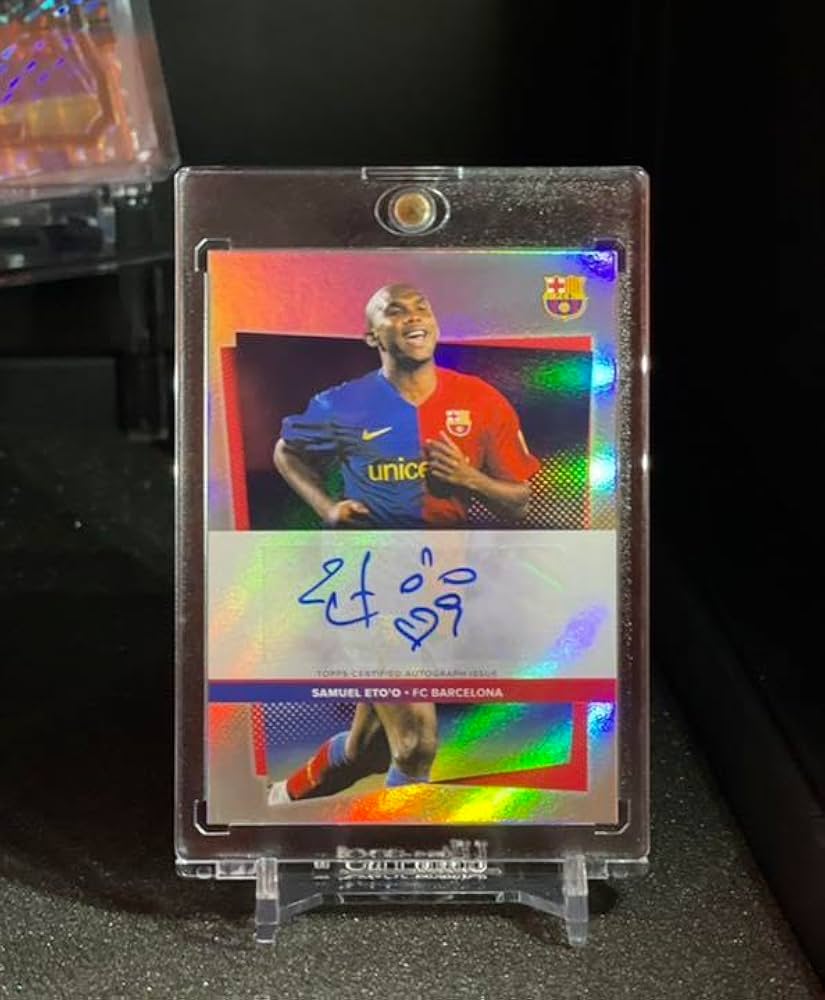 Amazon.co.jp: FCバルセロナ エトー etoo auto 直筆サインカード