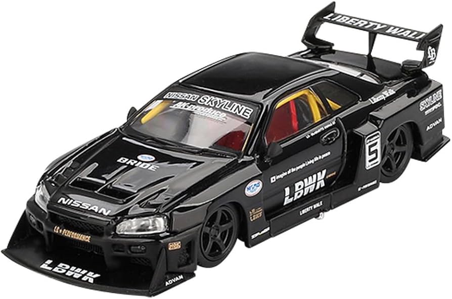 Amazon | MINI GT 1/64 Nissan LB-ER34 Super Silhouette スカイライン