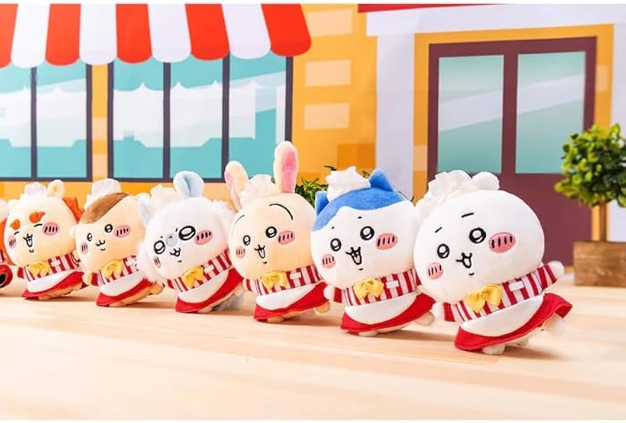 Amazon.co.jp: ちいかわレストラン ホール担当なマスコット ぬいぐるみ