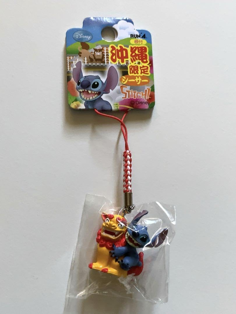 Amazon.co.jp: ご当地 スティッチ ストラップ 根付 沖縄限定シーサー