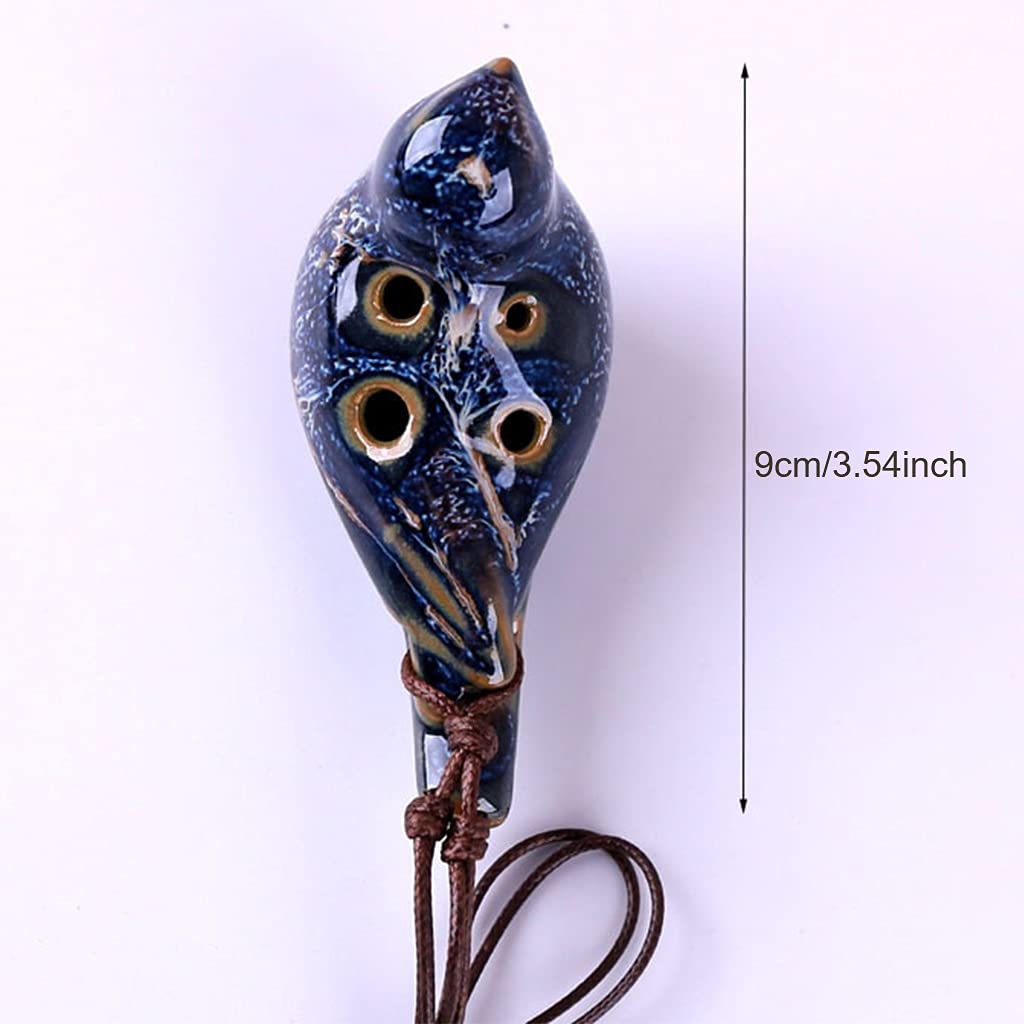 Amazon.co.jp: オカリナ6穴鳥のデザインアルトCキーオカリナプレイ