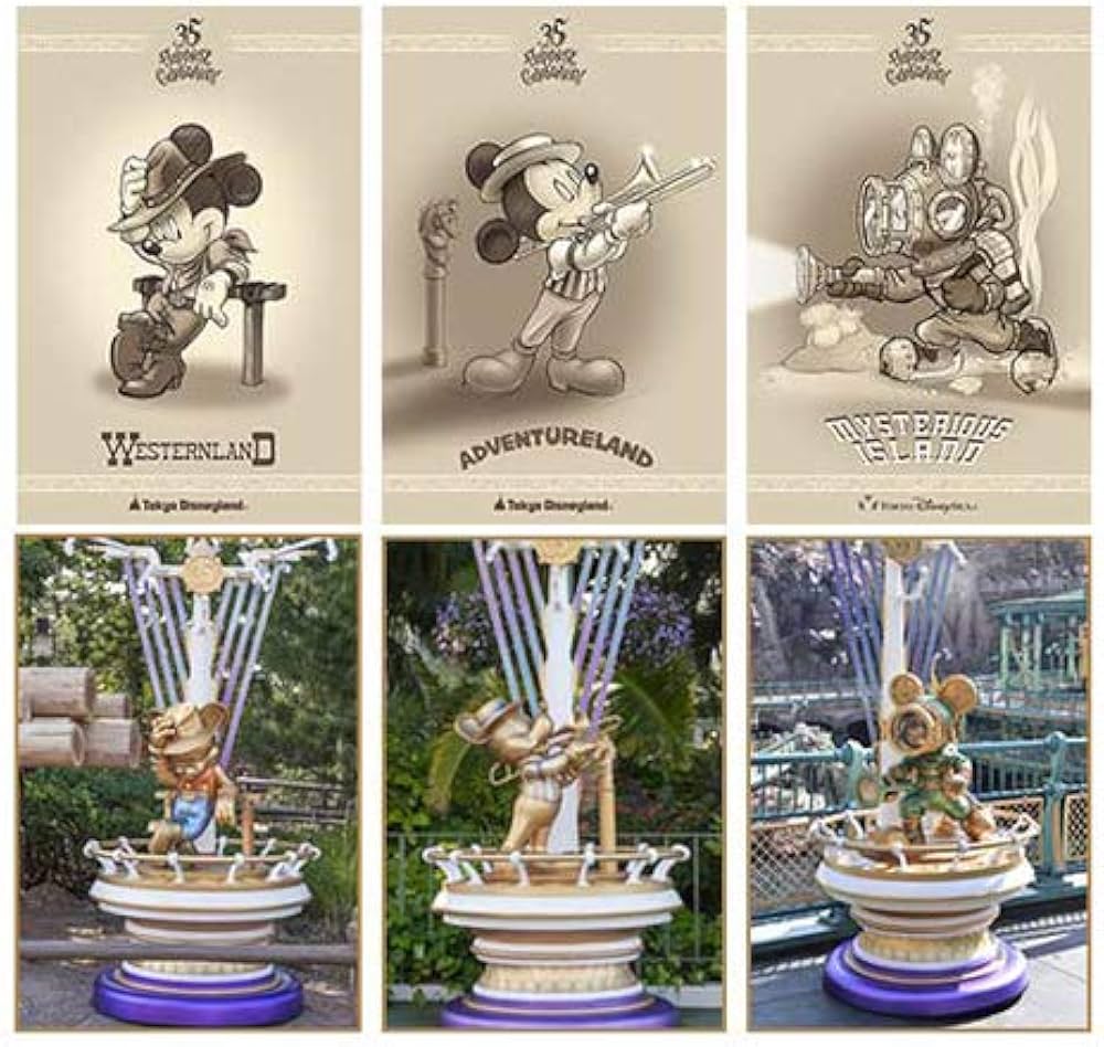 Amazon | ミッキー＆フレンズ ポストカードセット 35周年 グランド