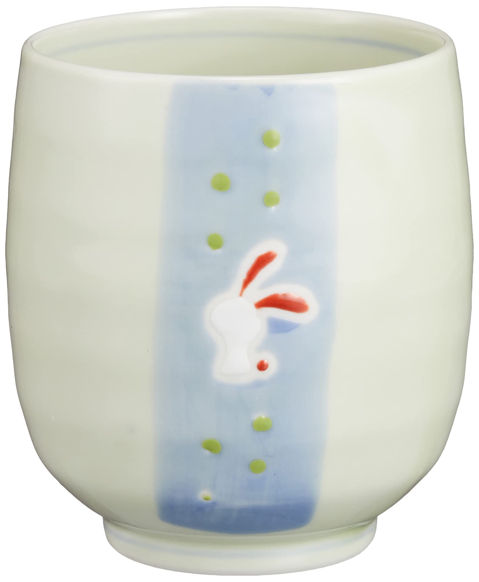 Amazon.co.jp: 波佐見焼 中善 湯呑 直径約7cm 野うさぎ 青 200618