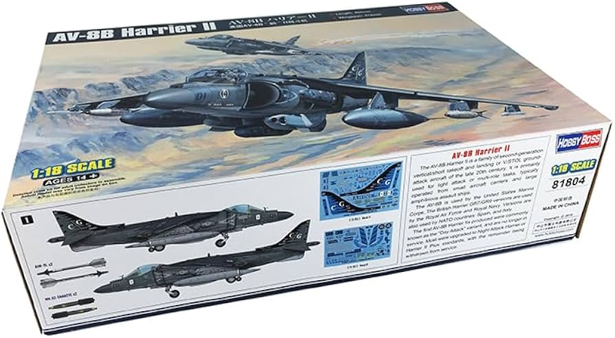 Amazon | Hobbyboss 81804 1/18 AV-8BハリアーII戦闘機戦闘機モデル