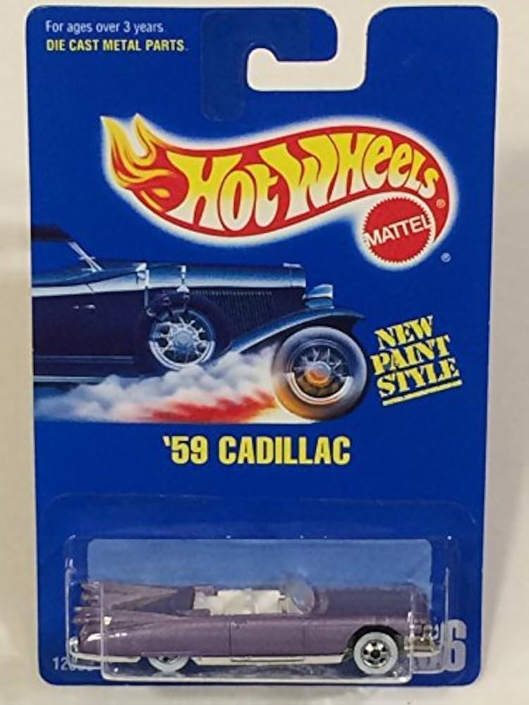 Amazon.com: #266 '59 Cadillac Light Purple White Wall Basic Wheels