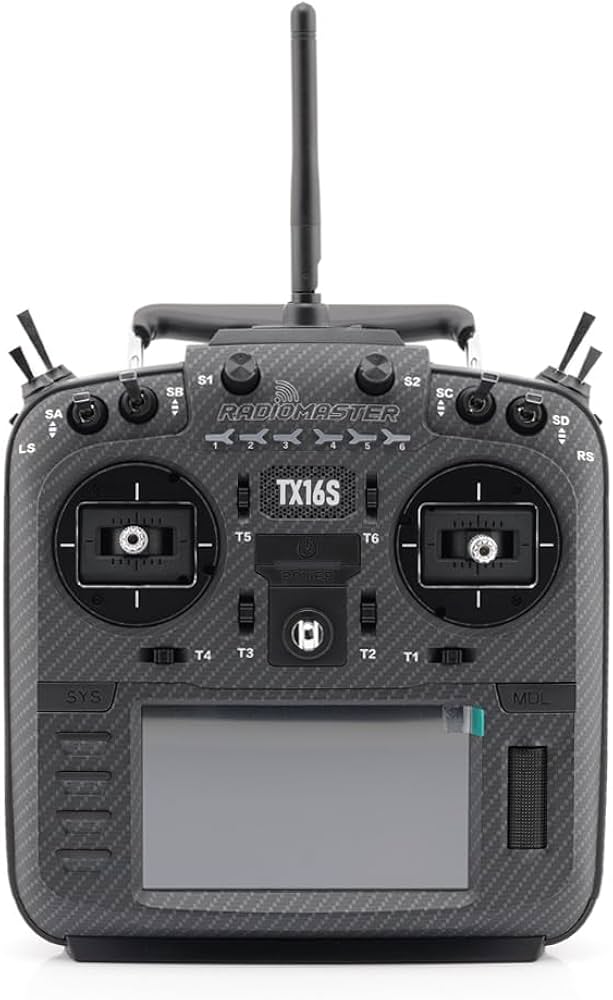 Amazon.com: RadioMaster TX16S MKII Carbon Fiber Black 2.4GHz 16CH