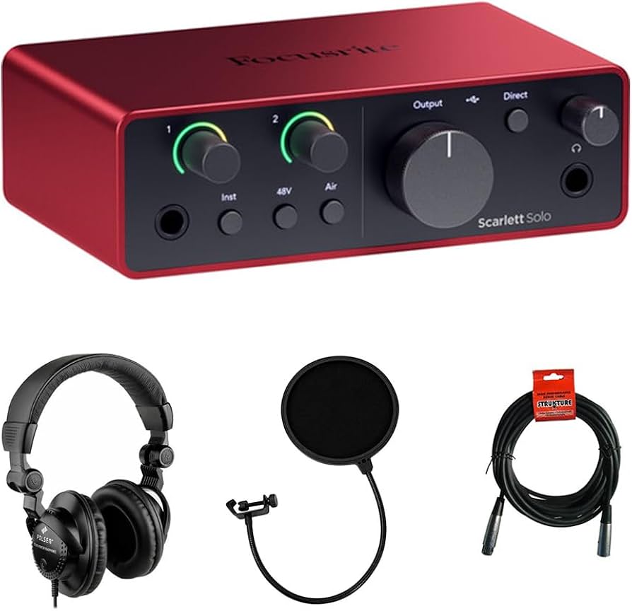 Amazon.com: Focusrite Scarlett Solo USB-C Audio Interface (4th Gen