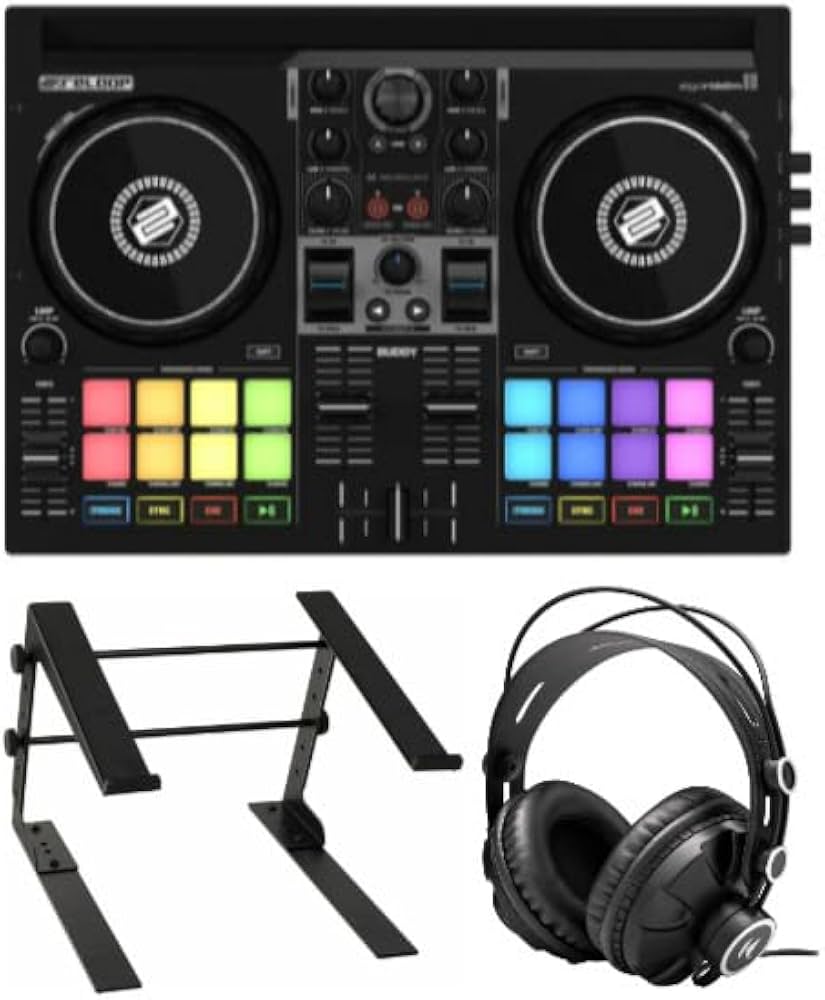 Amazon | Reloop Buddy コンパクト2デッキDJayコントローラーバンドル