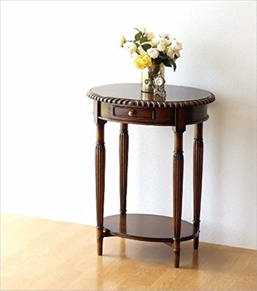 Amazon｜コンソールテーブル サイドテーブル アンティーク 家具 電話台