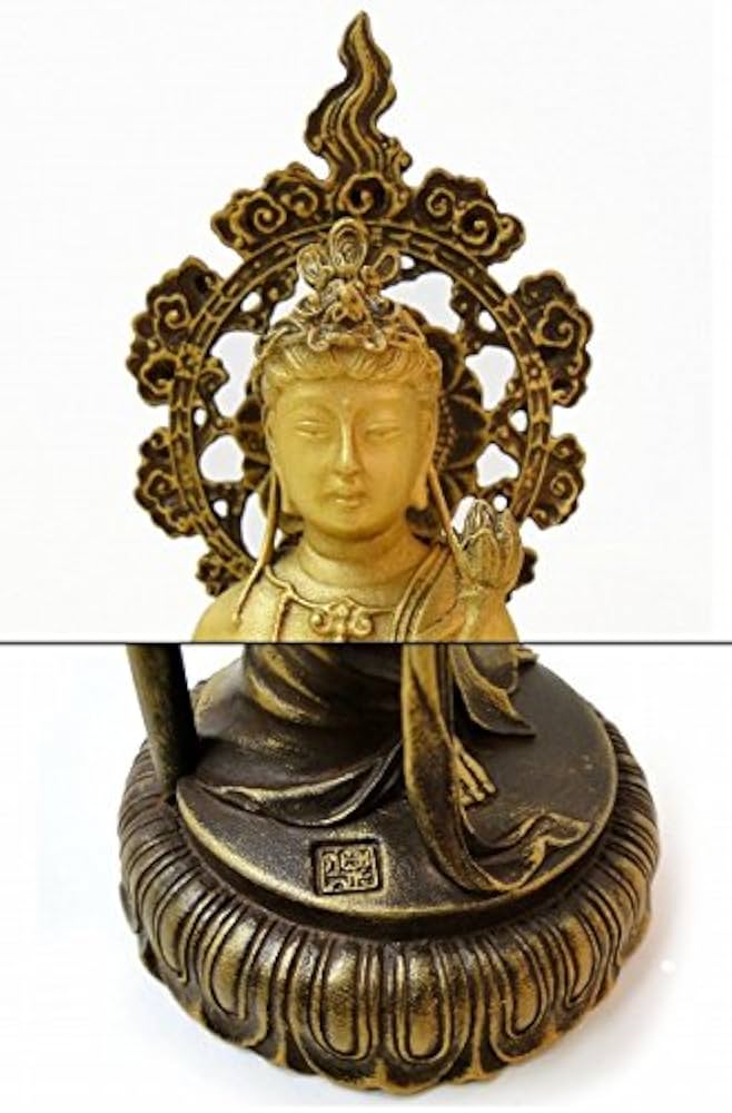 Amazon.co.jp: 高村光雲『聖観世音菩薩』ブロンズ像 銅像 仏像 彫像