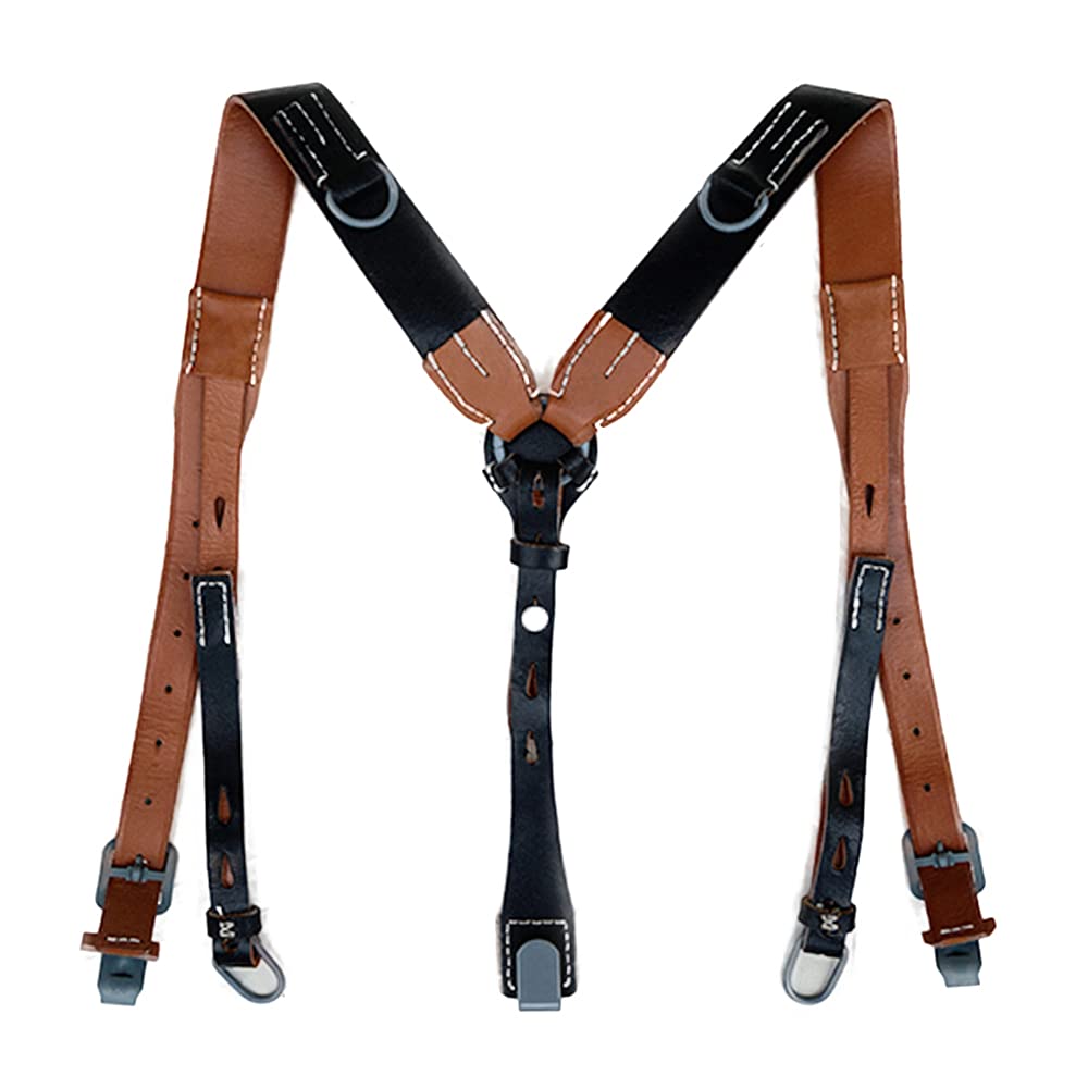 Amazon.co.jp: ドイツ軍 独国 牛革製 Y字型サスペンダー : ファッション