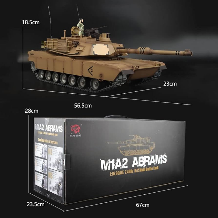 Amazon.co.jp: 戦車 ラジコン US M1A2エイブラムス主力戦車2.4Ghz1/16