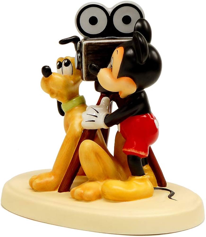 Amazon.co.jp: ゴーベル ミッキーマウスとプルート陶器フィギュア