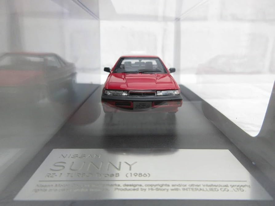 Amazon.co.jp: Mini Car 1/43 Nissan Sunny SUNNY RZ-1 TURBO TypeB
