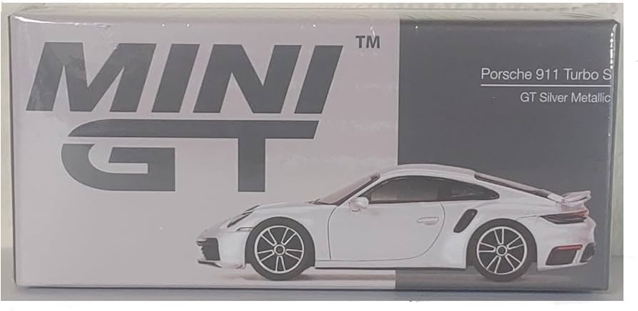 Amazon | MINI GT 1/64 ポルシェ 911 ターボ S GT シルバーメタリック