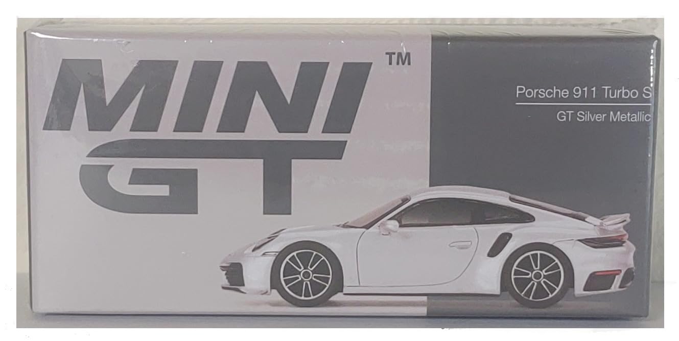 Amazon | MINI GT 1/64 ポルシェ 911 ターボ S GT シルバーメタリック