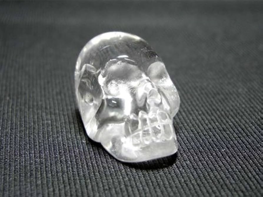 Amazon.co.jp: ブラジル産天然 本水晶 ドクロ （クリスタルスカル