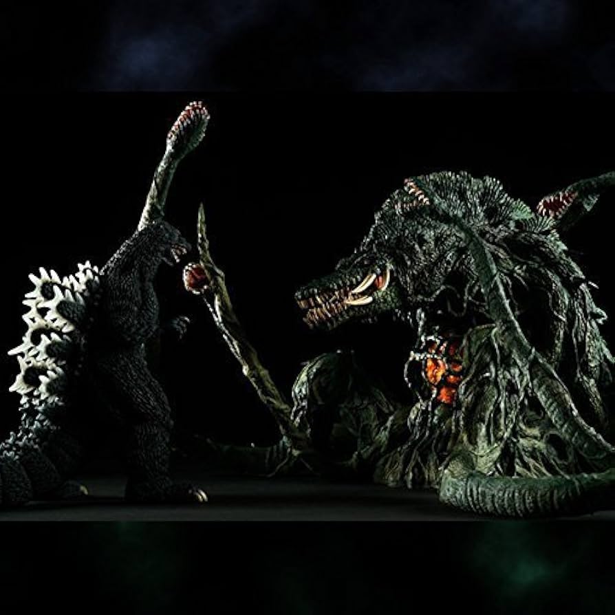 Amazon.co.jp: 東宝大怪獣シリーズ ゴジラ1989 & ビオランテ 発光Ver