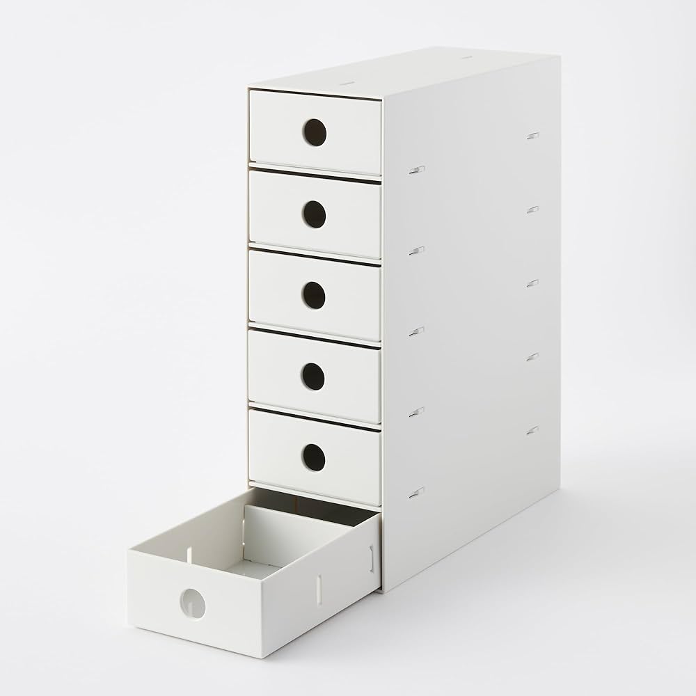 Amazon.co.jp: 無印良品 ポリプロピレン小物収納ボックス6段・ホワイト