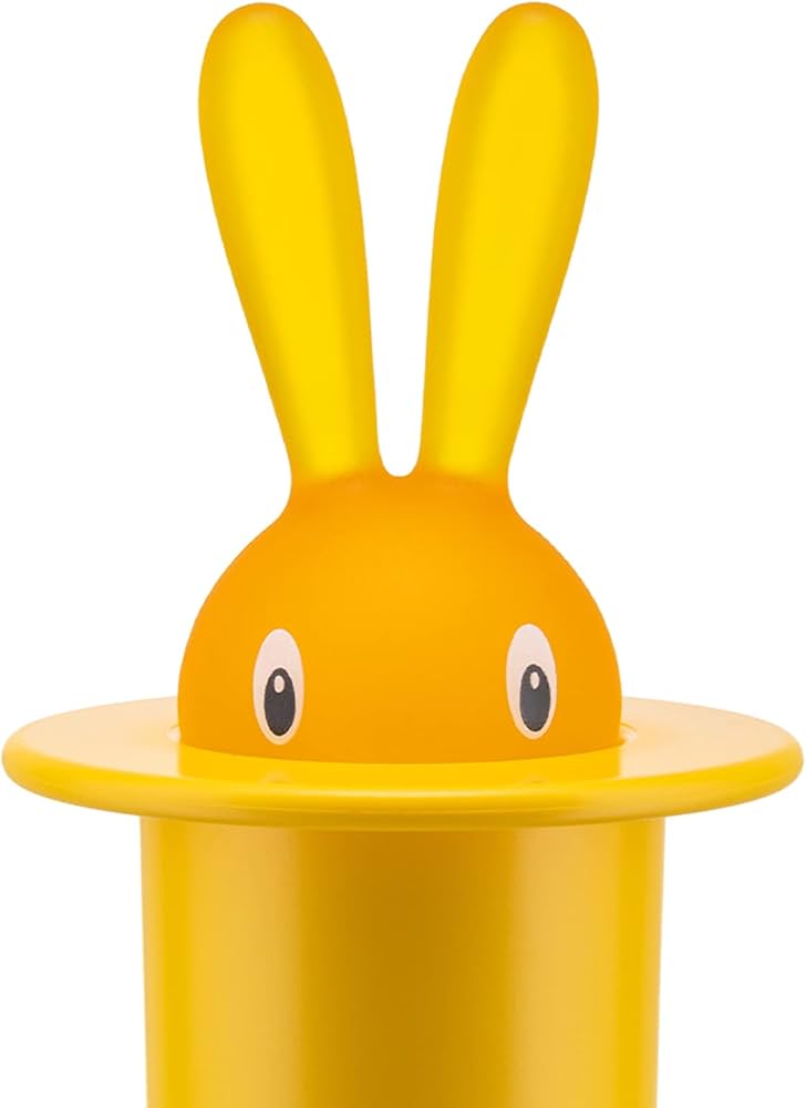 Amazon.com: A di Alessi Magic Bunny Toothpick Holder, Yellow: Home
