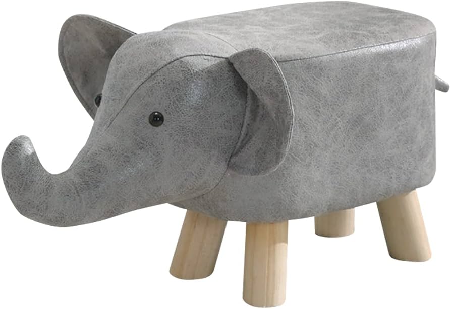 Amazon.co.jp: wellz アニマルスツール ゾウ ぞう オットマン 玄関