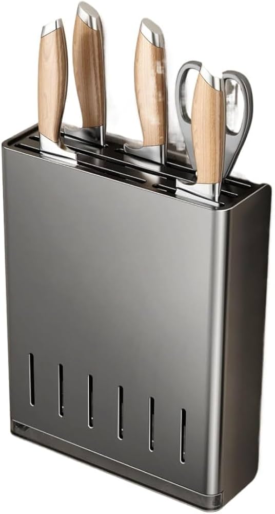 Amazon | 包丁スタンド ステンレス 包丁立て ネジ 包丁差し 着脱式