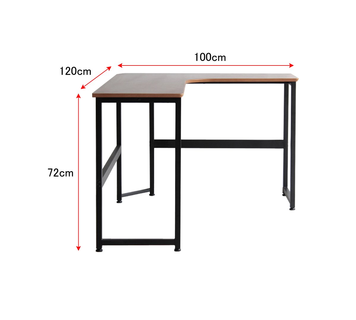 Amazon.co.jp: 大川家具 東馬 L型デスク アベニュー 幅120cm : 文房具