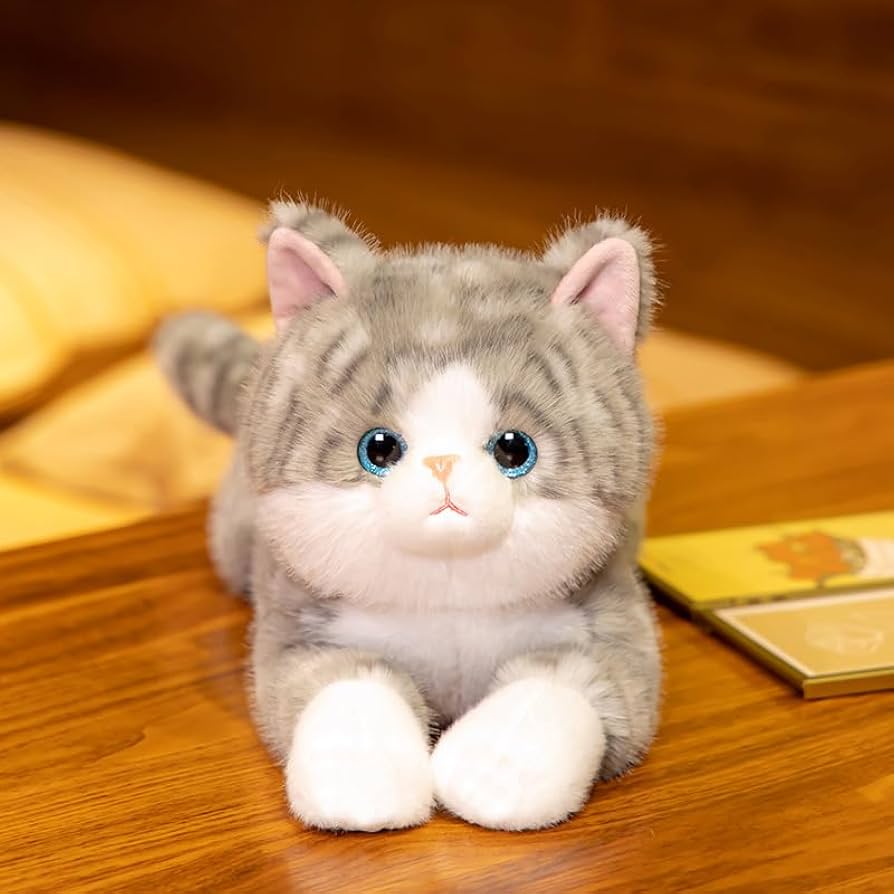 Amazon.co.jp: Leahaoe 重みのある猫のぬいぐるみ 19インチ 2ポンド