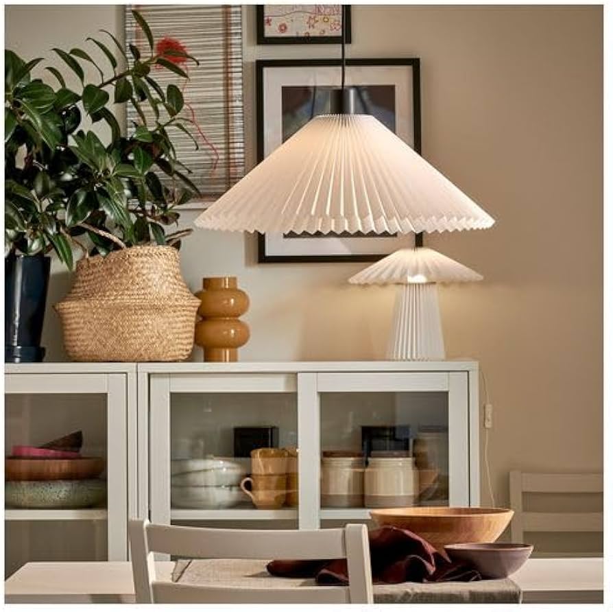 Amazon.co.jp : IKEA イケア ペンダントランプシェード プリーツ入