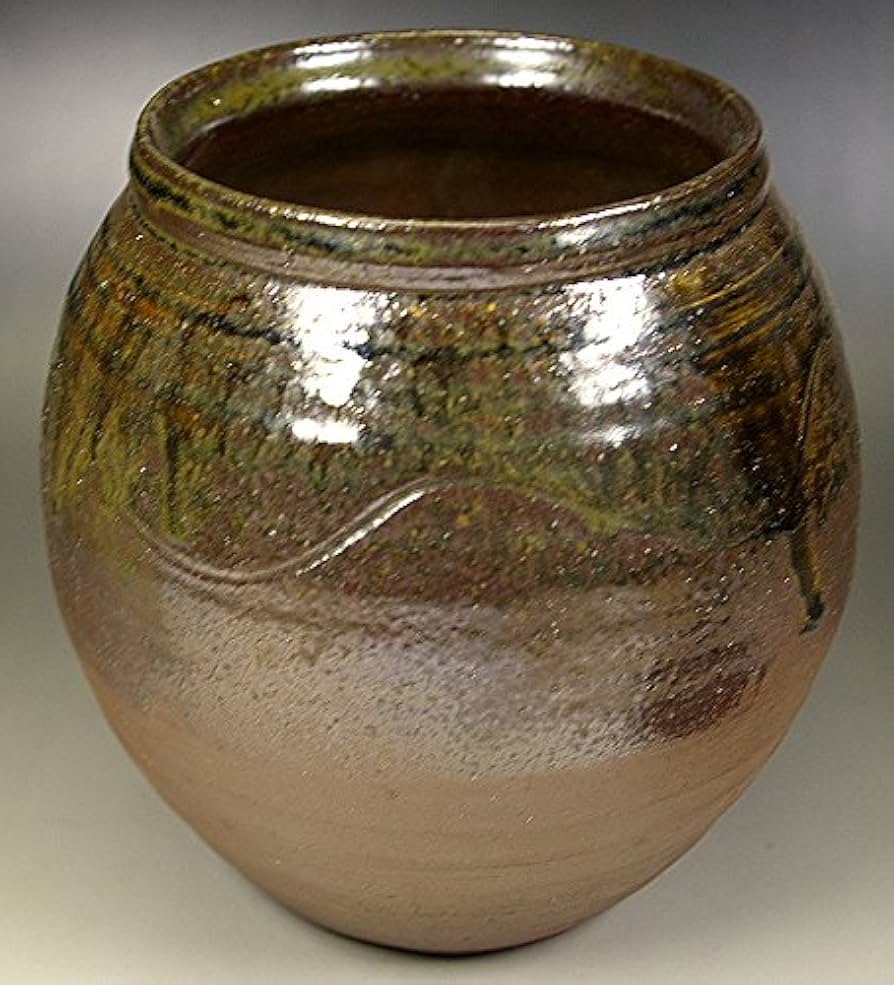 Amazon.co.jp: 兵庫県無形文化財 森本陶谷作◇丹波立杭焼 【灰被り水指