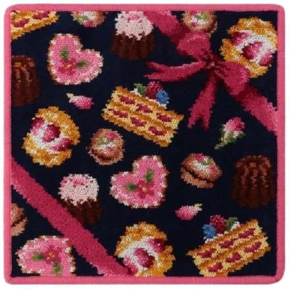 Amazon | [フェイラー] ハッピーモーメント ハンカチ ネイビー×レッド