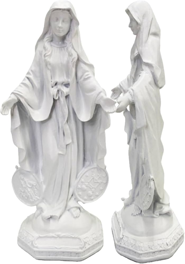 Amazon.co.jp: S.fields.inc 聖母マリア像 置物 樹脂製 ミニ 22cm