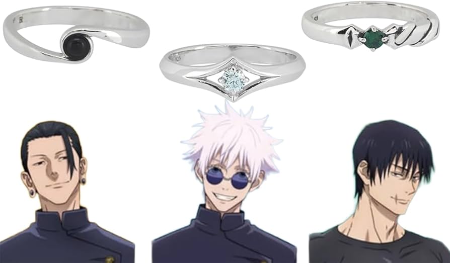 Amazon.co.jp: 呪術廻戦 指輪 懐玉・玉折 周辺 五条悟 夏油傑 伏黒甚爾