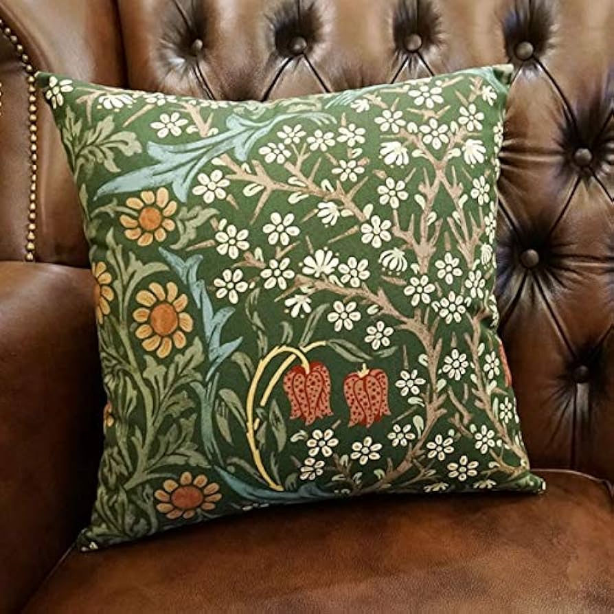 Amazon.co.jp: ウィリアムモリス クッションカバー45（カバーのみ