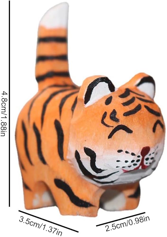 Amazon.co.jp: 虎の置物 玄関 干支 置物 かわいい 木製 1/3個セット