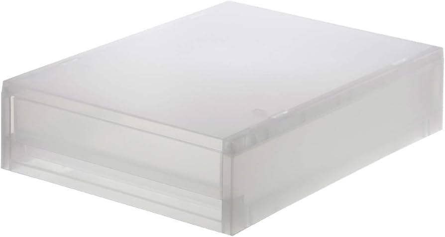 Amazon.co.jp: 無印良品 ポリプロピレンケース・引出式・薄型・縦・半