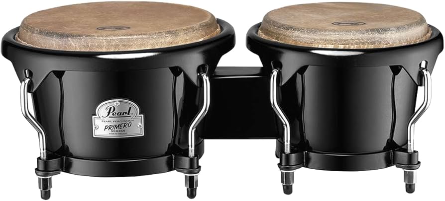 Amazon.com: Pearl Primero Series Bistre Black Fiberglass Bongos
