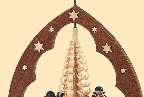 Amazon.co.jp: クリスマスピラミッド 天使 1段 高さ280 cm ナチュラル