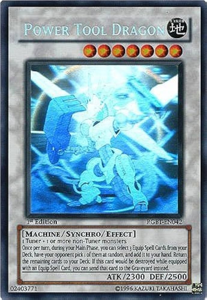 Amazon.com: Yu-Gi-Oh! - Power Tool Dragon (RGBT-EN042) - Raging
