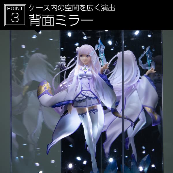 Amazon.co.jp: STAGE360 (ホワイトL) フィギュアケース アクリル LED