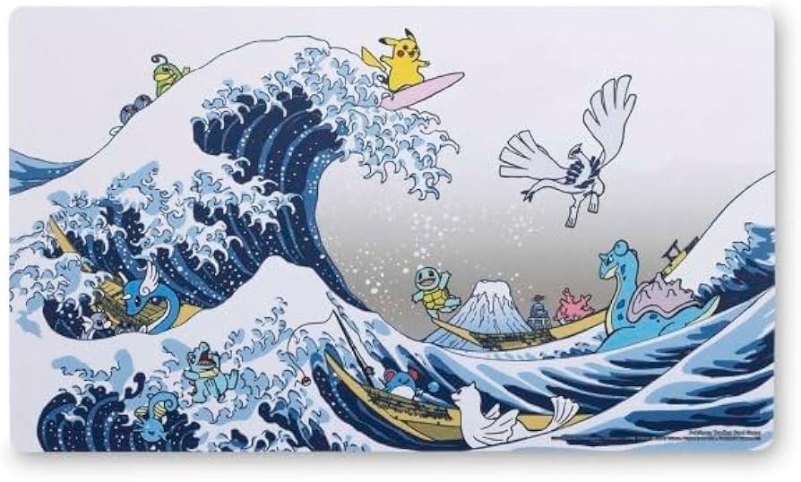 Amazon.co.jp: Pokemon TCG Big Wave Pikachu & Friends Playmat