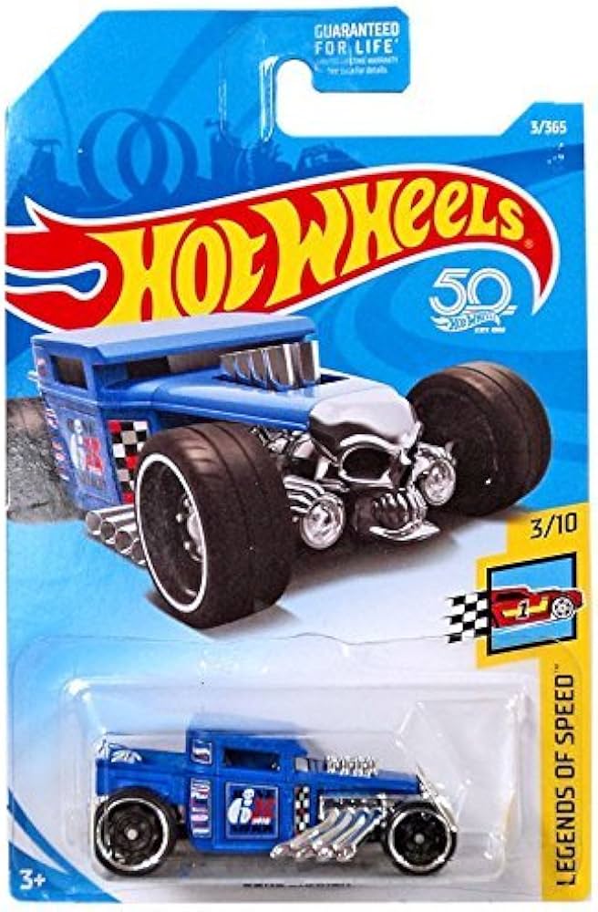 Amazon.com: Hot Wheels LEGENDS of SPEED 3/10, BLUE BONE SHAKER 3