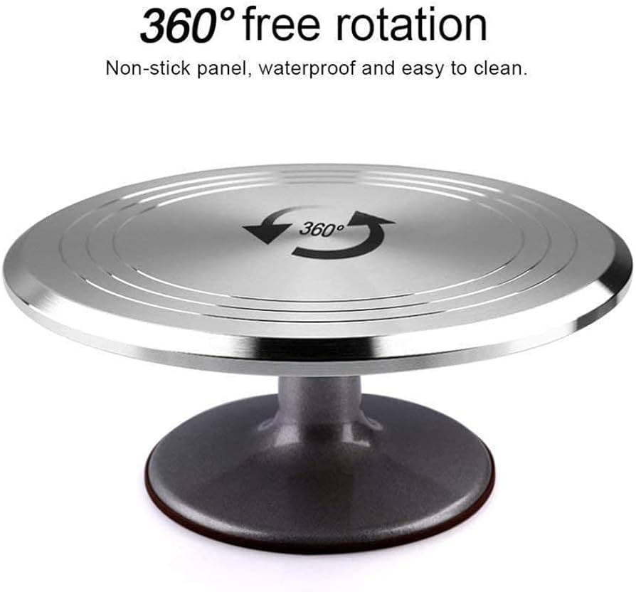 Amazon｜ケーキ回転台 アルミ製 静音 プロ仕様 22点セット 直径31cm