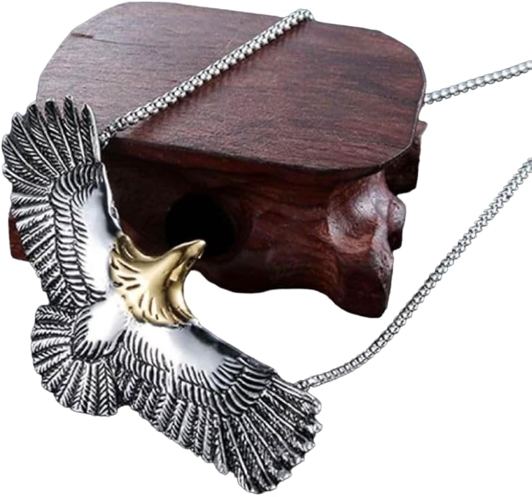 Amazon | [enconson] イーグル シルバー ネックレス ごつい いかつい