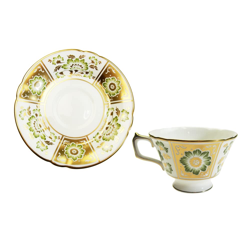 Amazon.com: Royal Crown Derby Green Derby Panel Tea Cup Saucer