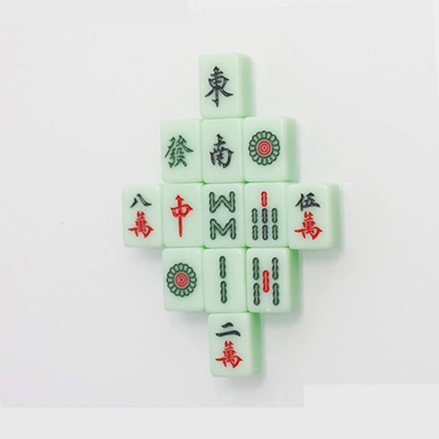 Amazon | 麻雀牌セット 中国麻雀牌 翡翠 20mm 麻雀牌 144 牌 ミニ 旅行