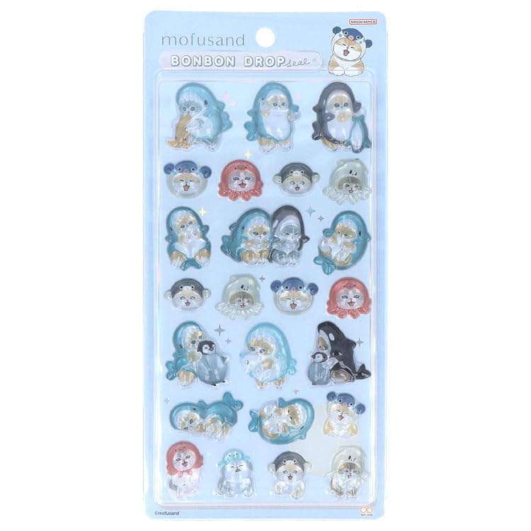 Amazon | サンスター文具 mofusand グッズ シール 立体 ボンボン