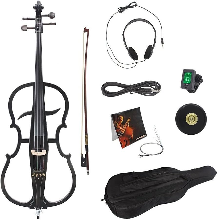 Amazon | 4/4 フルサイズ エレクトリックチェロ ハンドメイド メープル