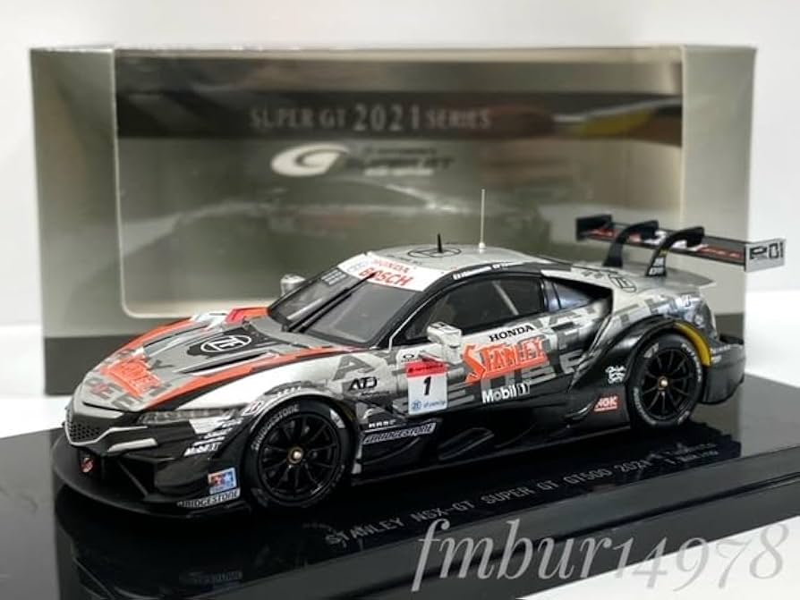 Amazon.co.jp: 絶版 EBBRO エブロ 1/43 STANLEY NSX-GT No.1 SUPER GT